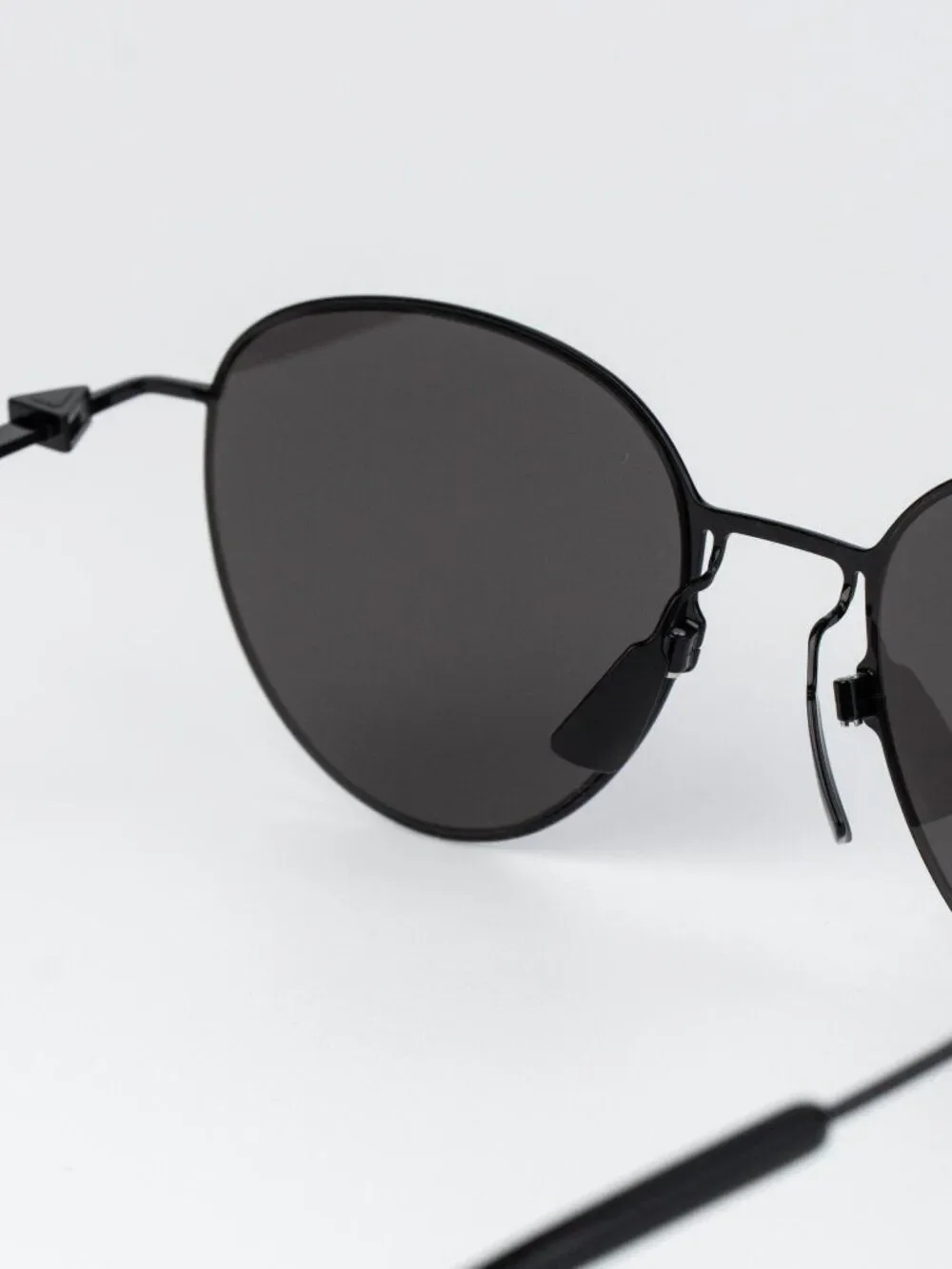 Bottega Veneta Men Sunglasses Black Grey Round BV1268S 001 NEW AUTHENTIC